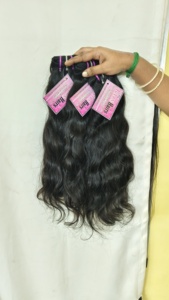 Extensiones de Cabello Humano Remy Indio, Mechones Individuales, Negros Naturales, Rizados, de Una Sola Capa, para Tejido - Product Image 1
