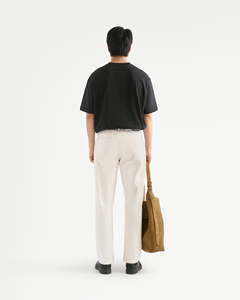 เสื้อยืดแขนสั้นผู้ชาย ผ้าฝ้ายถัก 100% สีพื้น ทรงหลวม สไตล์เวียดนาม เป็นมิตรกับสิ่งแวดล้อม ระบายอากาศได้ดี - Product Image 4