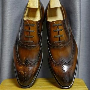 Chaussures habillées de mariage montantes pour hommes 2026 en cuir véritable léger, à bout fermé et bride à boucle, confortables, antidérapantes et respirantes pour l'automne - Product Image 1