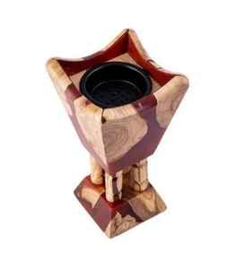 Brûleur d'encens en bois de résine de qualité supérieure, design élégant, écologique, personnalisé, pour usage régulier, porte-encens religieux. - Product Image 3