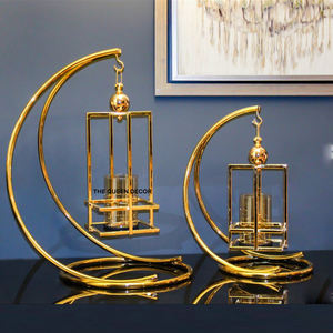 Luxury Style for Home Hotel Table <b>Top</b> Lighting Most Popular Concrete Unique Candle Jar Golden Finished Aluminum Candle Holder - Product Image 4