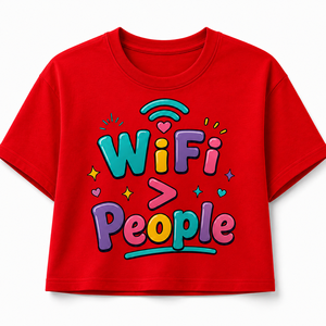 เสื้อครอปท็อปผู้หญิง แขนสั้น คอกลม ลาย Kindness Wins ผ้าคอตตอนเจอร์ซีย์ 100% ระบายอากาศได้ดี สวมใส่สบายๆ สำหรับฤดูใบไม้ผลิและฤดูร้อน น้ำหนัก 180 กรัม - Product Image 1