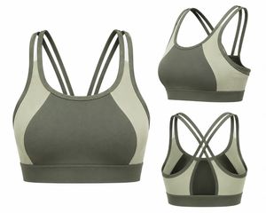 Sujetador Deportivo Racerback para Mujer, de Alta Sujeción, Color Sólido, Transpirable, de Secado Rápido, Ecológico, Ligero, Sin Costuras, de Spandex/Poliéster - Product Image 1
