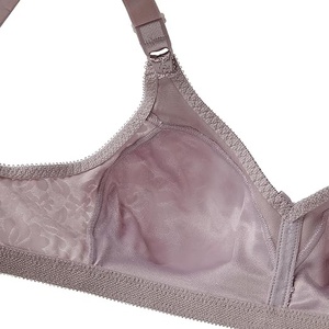Sujetador sin Varillas para Mujer, Copa Completa, con Encaje Floral, Tirantes Ajustables en Y, Material Spandex/Algodón - Product Image 4