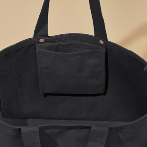 RUTH Women's Lightweight Cotton Canvas Small Laptop Tote <b>Bag</b> for <b>Work</b> 15.6 Inch Letter Pattern Zipper Closure Shoulder <b>Bag</b> - Product Image 3