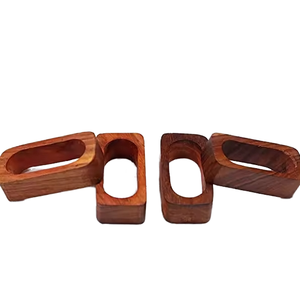 Fabricant indien fait une nouvelle forme ronds de serviette en bois meilleure qualité anneaux de serviettes en bois prix de gros anneaux de serviette en bois d'acacia - Product Image 1