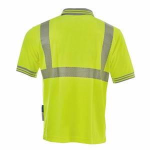 เสื้อโปโลแขนสั้นกันน้ำ ANSI Class 1 แบบสะท้อนแสงสำหรับงานก่อสร้าง พร้อมโลโก้สั่งทำได้ ขายส่ง - Product Image 2