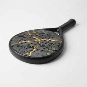 Raquette de padel en fibre de carbone durable, légère, en graphite, noyau en mousse EVA, surface texturée, poignée ergonomique, puissance équilibrée D - Product Image 6