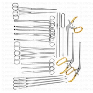 Ensemble de 23 instruments chirurgicaux pour obstétrique et gynécologie, pinces chirurgicales en acier inoxydable allemand, marque Pentax, instruments médicaux réutilisables de haute qualité - Product Image 2