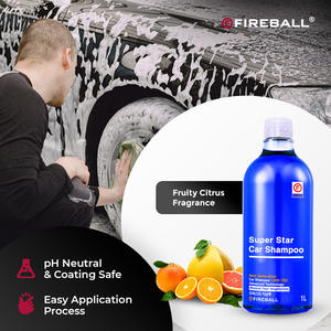 Champú Fireball Super Star 1L (ROJO-AMARILLO-VERDE-AZUL-MORADO) Concentrado Líquido Premium para Lavado de Autos con Fragancia Suave/Fresca - Product Image 2