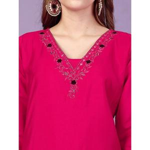 กระจกด้านบนทำมือวิสคอสทำจากผ้าวิสโคสพร้อม dupatta RANI - Product Image 4