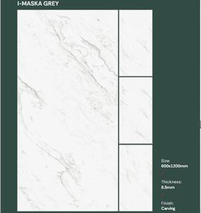 Carrelage en porcelaine effet marbre blanc brillant poli 600x1200mm, idéal pour les salles de bain intérieures et les espaces commerciaux – Meilleures ventes - Product Image 4