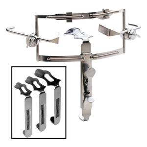 Abridor de boca Dingman con placas para la lengua, instrumento quirúrgico ENT de acero inoxidable duradero para una retracción oral y faríngea óptima - Product Image 4