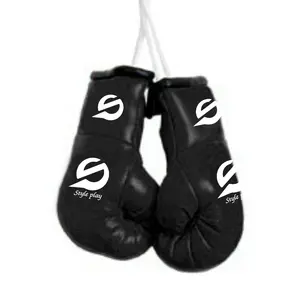 Gants de boxe en cuir, taille mini, à lacets, pour entraînement et sparring, pour enfants - Product Image 1