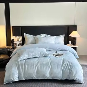 Parures de couette personnalisées, couleur unie, lavables, 400TC, 100% coton, parures de couette modernes - Product Image 4