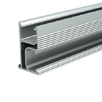 Rail de montage en aluminium anodisé VNTECH GLOBAL Solar de haute qualité 26x52mm AL6005-T6 pour système de support de panneaux solaires sur toit