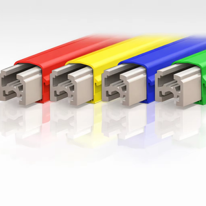 Barra Colectora Tipo Pin GI de 125A para Grúa EOT, Riel de Alimentación de 4 Polos, Color RYBG, Barra Conductora Encubierta de 1mm de Espesor, Sistema de Barra Conductora Marca CMK, 400V - Product Image 1