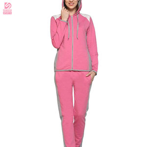 Conjuntos Deportivos de Fibra de Bambú para Mujer, Invierno, Casuales, Sólidos, con Capucha, Transpirables, de Secado Rápido, Manga Larga, Precios Económicos al por Mayor - Product Image 1