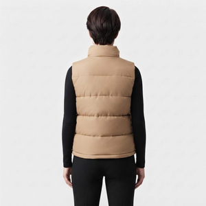 <b>Women</b> Fashion <b>Padded</b> Vest Jacket Sleeveless Quilted <b>Winter</b> Wear High Neck Outdoor Wear - Product Image 3