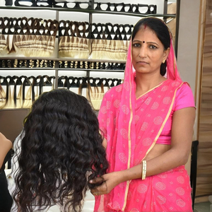 100% Virgin Cambodian Temple Hair <b>Extensions</b> <b>Cheap</b> Cuticle Aligned Wavy Bundles with Double Weft Deep Wave Machine Human Hair - Product Image 1