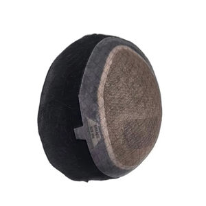 Perruque Taz Hair de haute qualité en cheveux Remy indiens, ondulée, pour hommes, avec base monofilament douce, système de toupet fabriqué au Bangladesh, ondulations profondes et lâches - Product Image 3