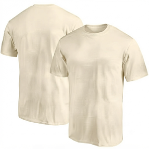 DROGEN EXPORTS Camiseta Deportiva de Verano para Hombre, Color Rojo, Lisa, de Spandex/Poliéster, Manga Corta, Corte Regular, Transpirable y de Secado Rápido - Product Image 1