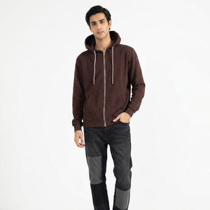 Sweat à capuche zippé oversize pour homme en coton 400 g/m² style streetwear décontracté - Product Image 6