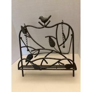 Heart Shape Metal <b>Storage</b> Rack With Birds Vintage Style White Iron Shelf For Living Room Decor Iron Book Stand - Product Image 4