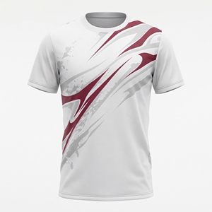 เสื้อยืดกีฬาผู้ชายแบบซับลิเมชั่น พิมพ์ลายทั้งตัว ระบายอากาศได้ดี เหมาะสำหรับการฝึกซ้อม - Product Image 4