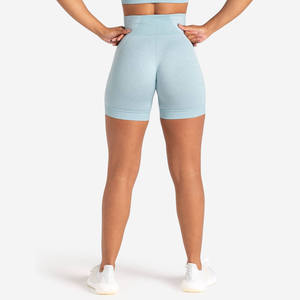 Women's High Waist Breathable Gym Shorts for Summer Sports Yoga Running Workout Training with Pocket Board Shorts Pattern - Product Image 3