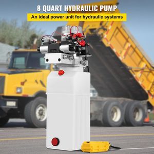 Nuova Pompa Idraulica Elettrica a Doppio Effetto DC 12V per Rimorchio Ribaltabile da 8 Qt/2 Galloni, Pressione Massima di Scarico 3200 PSI - Product Image 2