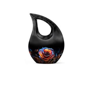 Urna Funeraria Grande en Forma de Lágrima para Cenizas Humanas, Urna Decorativa de Metal para Cenizas de Mujer - Product Image 2