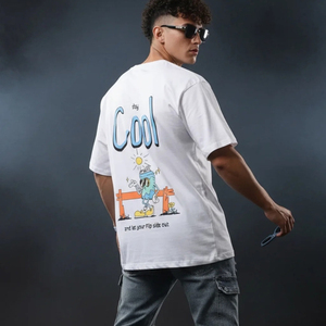 Camiseta Personalizada con Estampado Gráfico Hip Hop, Estilo Vintage, Lavado Ácido, Talla Grande para Hombre - Product Image 2