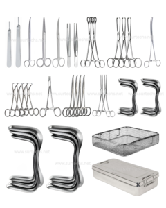 Bartholin Cyst Complete Surgery Set of 28 Pcs Stainless Steel Gynecology <b>Surgical</b> <b>Instruments</b> CE Certified - Product Image 1