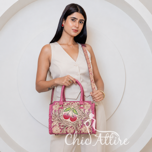 OEM ODM New Handmade Tooled Leather Floral Cherry Design Women Western Crossbody <b>Shoulder</b> <b>Bag</b> Durable Fashion Travel Handbags - Product Image 1