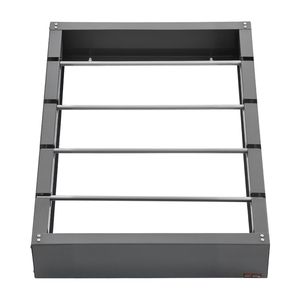 Support mural pour bobines de fil en acier laminé à froid à 4 tiges réglables, support de rangement multi-bobines pour câblage, capacité de 150 lb - Product Image 1