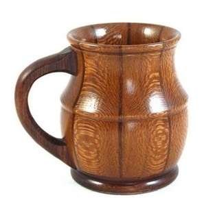 Rustic Wooden Mug Handmade Natural Solid Wood Coffee Cup Eco Friendly Drinkware for Tea Coffee Milk Use - Product Image 4