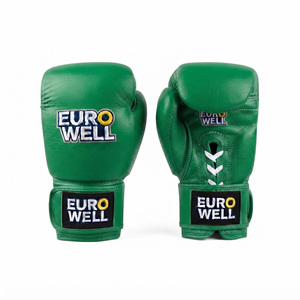 Factory Custom Genuine Leather Boxing Gloves Breathable Ergonomic <b>Foam</b> <b>Padding</b> Professional Training Sparring Equipment Gloves - Product Image 2