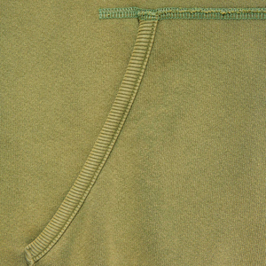 Sudadera con capucha unisex 100% algodón con parche de letras bordado, pedrería y cremallera, efecto lavado ácido - Product Image 5