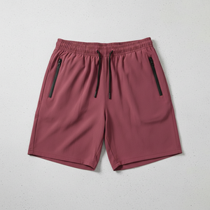 Shorts de sport légers et à séchage rapide pour hommes, pour musculation et haltérophilie, taille élastique, couleur unie. - Product Image 4