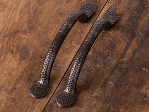 Tirador de Barra Rústico de Hierro Fundido para Muebles de Cocina, Herraje Duradero Forjado a Mano para Cajones y Puertas de Armario - Product Image 5