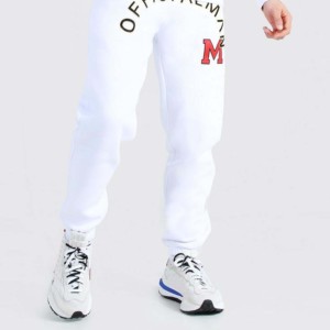 Men's <b>White</b> Hooded Sweatshirt Set Solid Color Casual <b>Jogger</b> Pants Full Tracksuit Breathable Winter Wear - Product Image 2