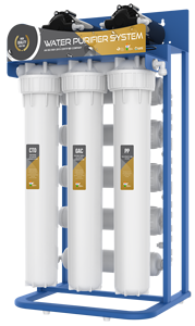 MS Skid 50 LPH Système RO avec capuchon de cuve sans joint, 100 % PP vierge, étanche, jusqu'à 15 kg, capuchon d'extrémité de boîtier de membrane plastique, le meilleur - Product Image 3