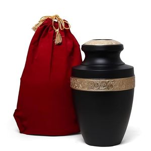 Luxury Teardrop Ceramic Urn with Gold Band for <b>Pet</b> Caskets & Urns - Product Image 4