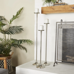 Ensemble de 3 bougeoirs en aluminium - Écologique, durable, résistant à la chaleur, fait main pour la décoration d'hôtel et de maison, pour Noël et la Saint-Valentin - Product Image 4