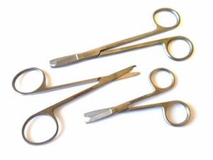 Ciseaux à points Spencer ARI SURGICAL INSTRUMENTS, revêtement bleu, 11 cm (5 pouces), outil de retrait de sutures, certifié CE Classe I - Product Image 4