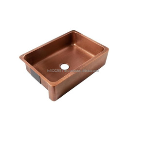 Évier de cuisine en cuivre spacieux permettant de gérer simultanément la préparation des aliments et le nettoyage pendant les moments de préparation des repas les plus chargés au quotidien - Product Image 6