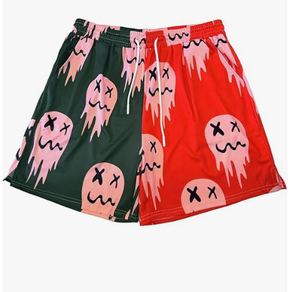 Men s <b>Animal</b> Print Shorts Mid Waist Drawstring Casual Style Short Length Polyester Fabric Breathable Woven Flexible Movement - Product Image 5