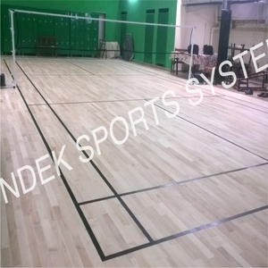 Wood Flooring Indoor <b>Badminton</b> Court Anti Slip Surface Sports Flooring System - Product Image 5