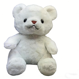 ตุ๊กตาหมีสีขาวขนปุยเรียบง่าย ตุ๊กตาหมีนุ่มนิ่มสำหรับตกแต่งห้องเด็ก ตุ๊กตาหมีนั่งสีขาวแบบเรียบง่าย - Product Image 3